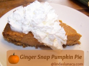 Ginger Snap Pumpkin Pie