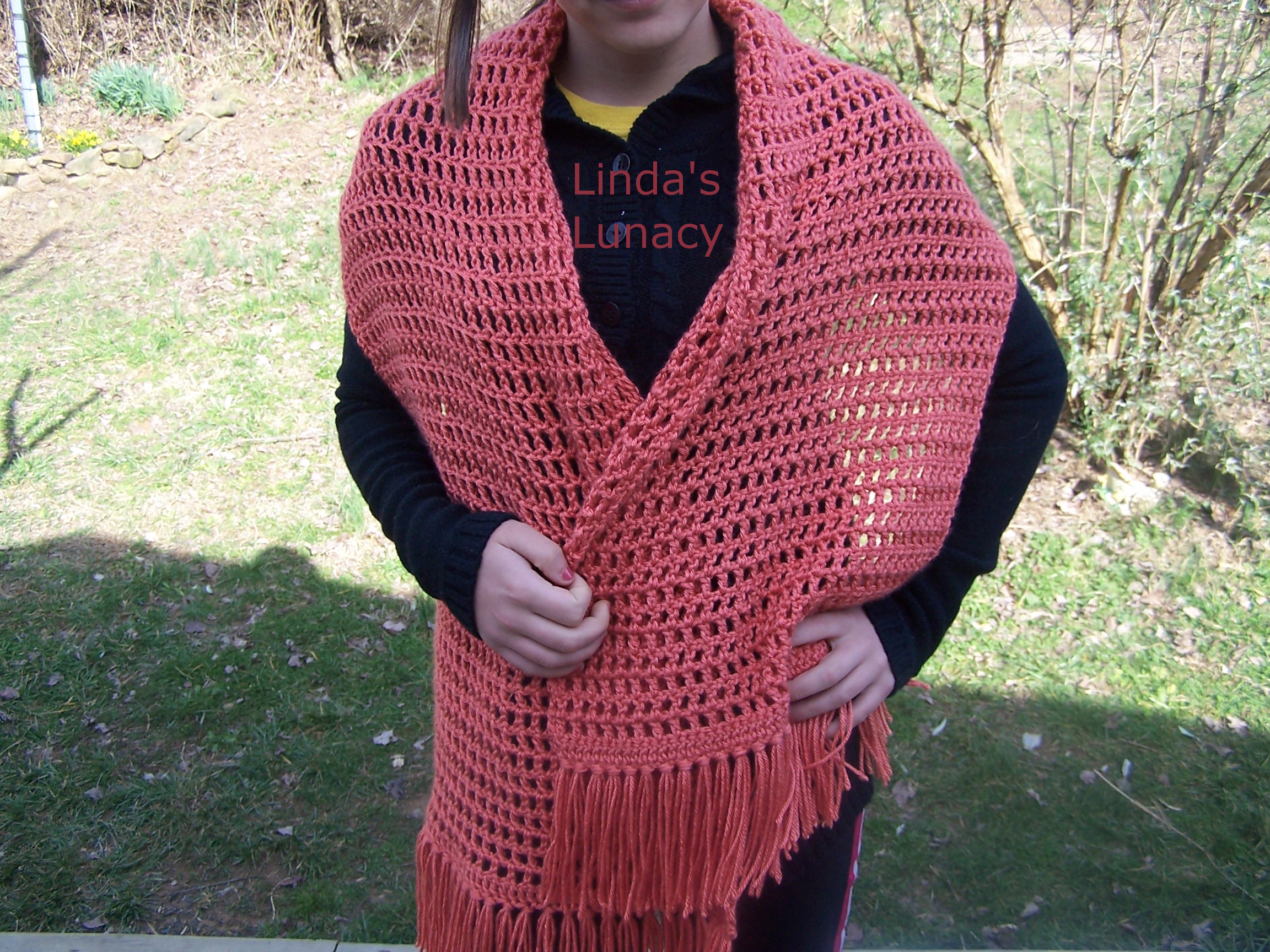 Crocheted Prayer Shawl - Linda's Lunacy