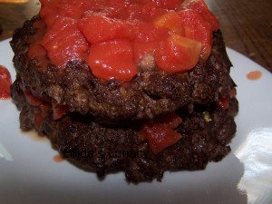 hamburger pie tomato