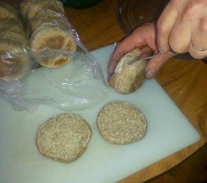 homemade english muffins