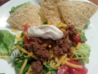 venison taco salad