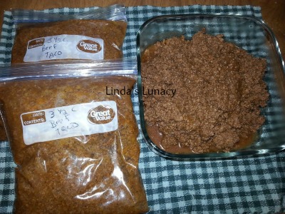 Beef Taco Meat for Freezer