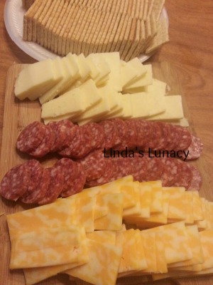 cheese salami platter