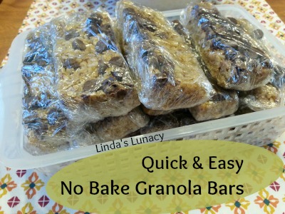 Quick & Easy No Bake Granola Bars
