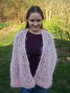 crocheted shawl