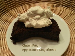 gluten free applesauce gingerbread