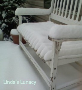 snow bench
