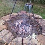 hamburgers firepit
