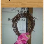 Breast Cancer Awareness Ribbon Grapevine Wreath