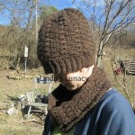 crocheted hat cowl