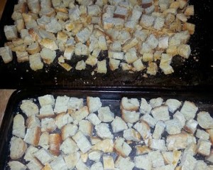 bread cubes for stuffing