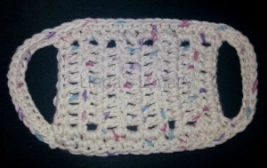 crochet towel holder