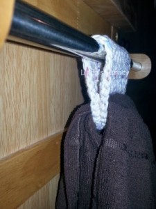 crochet towel holder