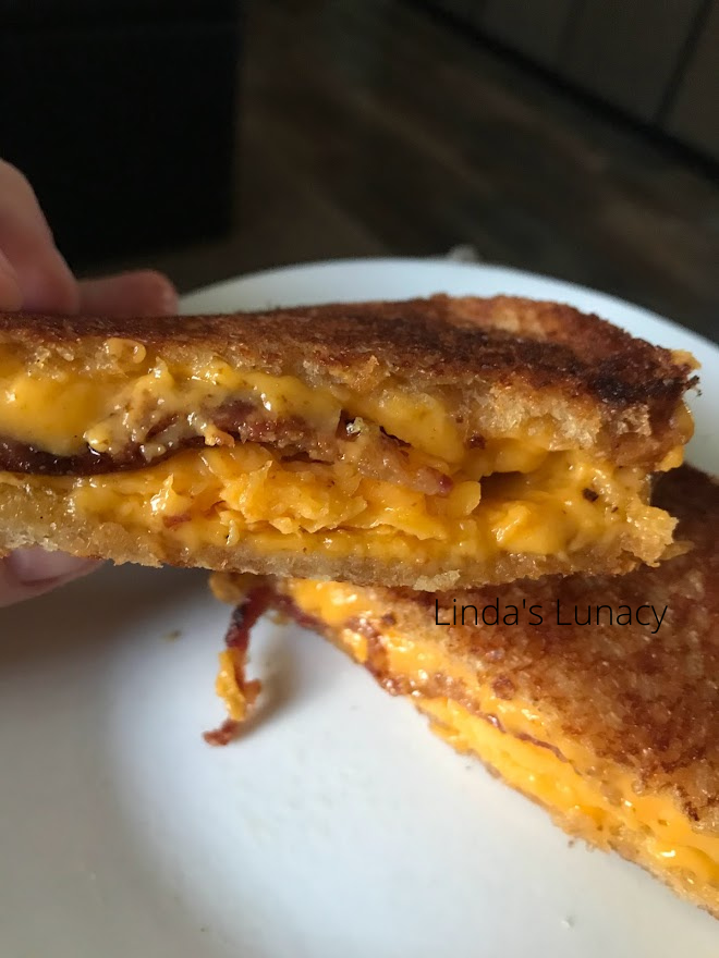 In the Kitchen with Linda - Grilled Cheese with Bacon sandwich