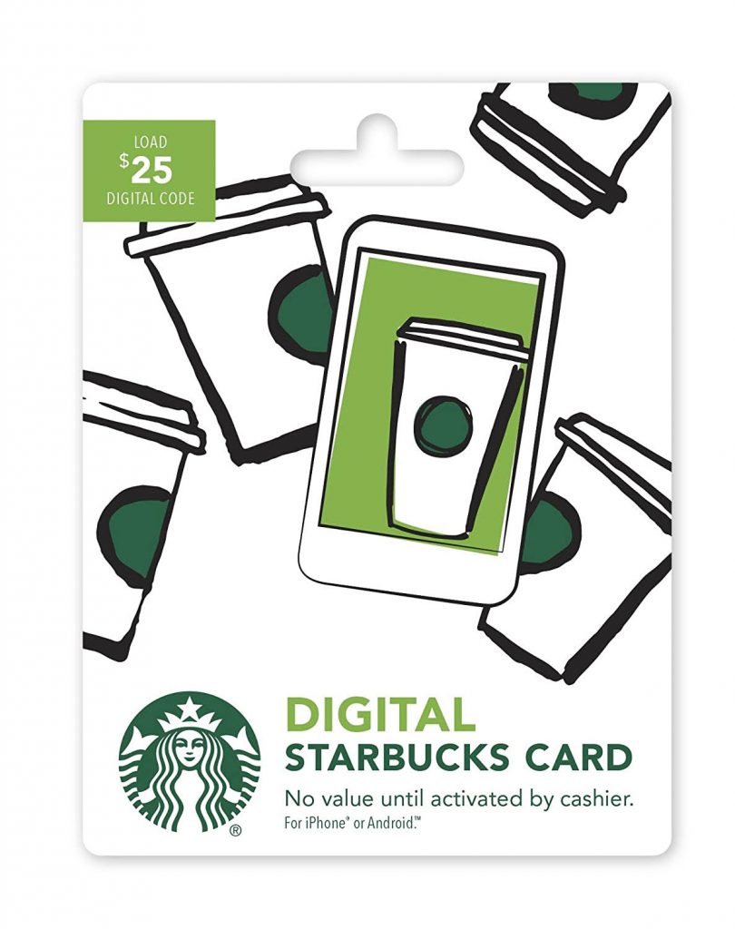 $25 Starbucks Digital Gift Card Giveaway