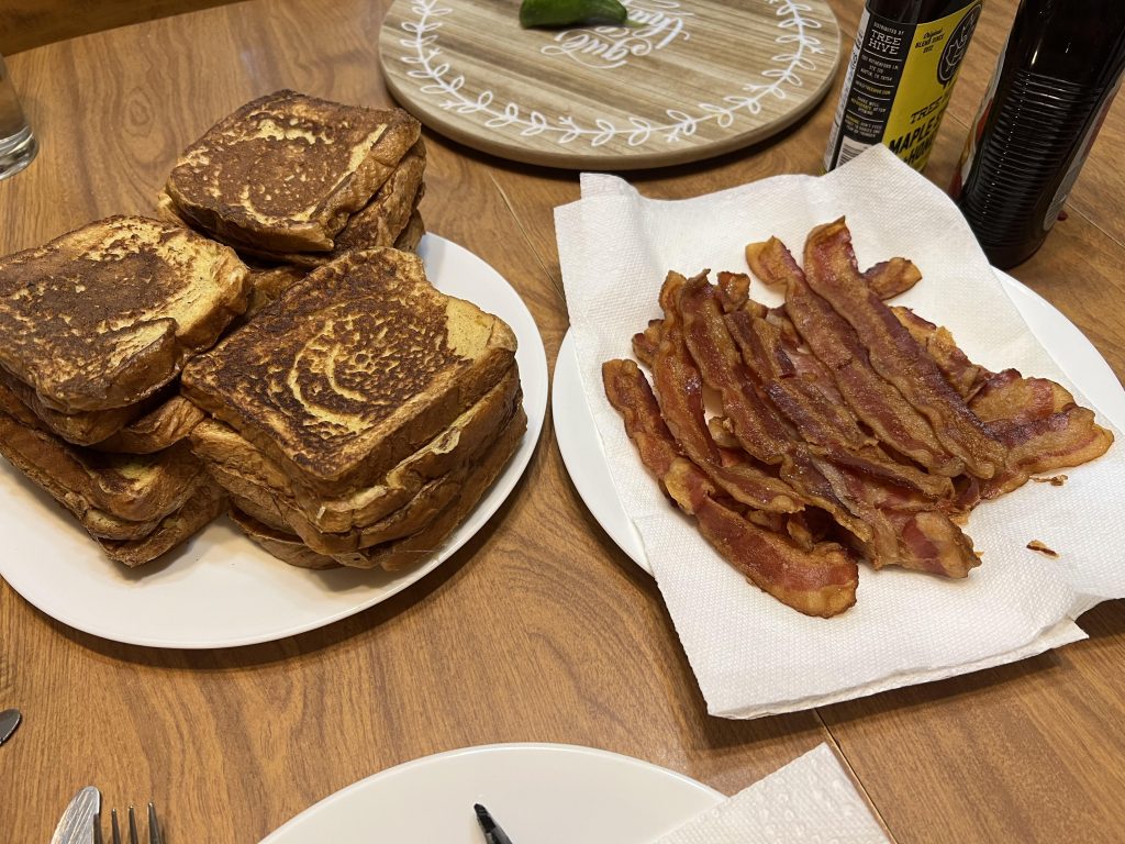 french toast bacon