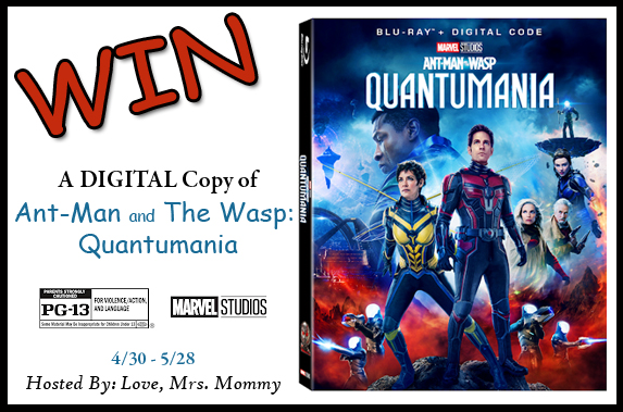 Ant-Man and The Wasp Quantumania Digital Movie Code Giveaway!
