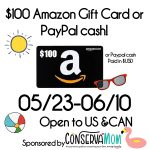 $100 Amazon Gift Card or Paypal Cash Giveaway!